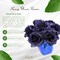 Oceanic Charms | 50-Piece Set | Detachable & Flexible Silk Navy Blue Rose Picks | 3.5" Flower Heads | Add a Nautical Touch to Floral Decor & DIY Projects, Floral Home by Artificial Flowers
